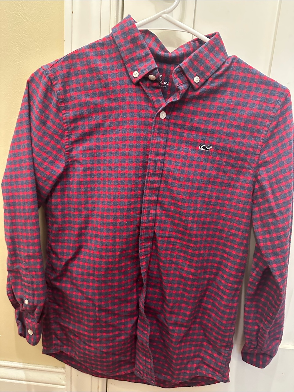 Boys vineyard vines flannel button down.
